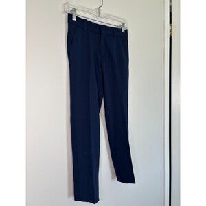 IZOD NEW Flat Front Stretch Trouser Boys 10 Navy Pockets